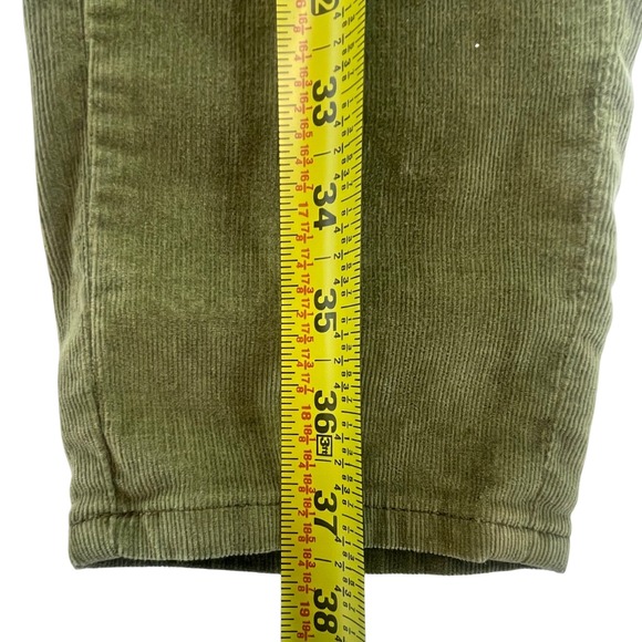 Lucky Brand Lolita Skinny Corduroy Olive Green Pa Zip Pockets Women's Size 10/30 - Picture 2 of 8